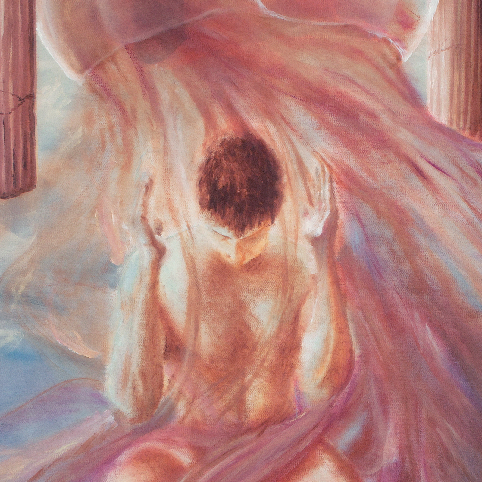 Pouring Through Time – Surrealist Figure Painting