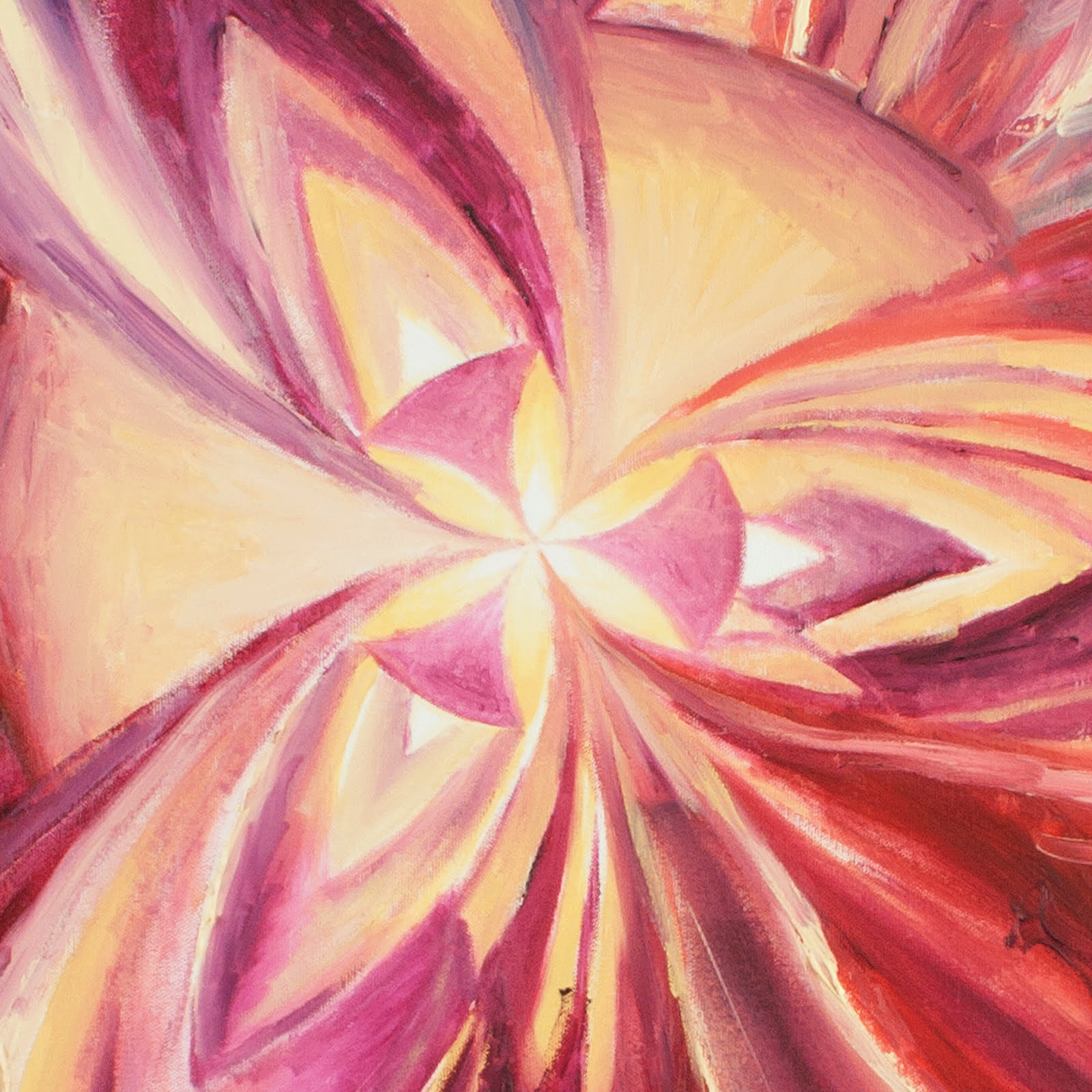 Behind The Cross Original Abstract Oil Painting